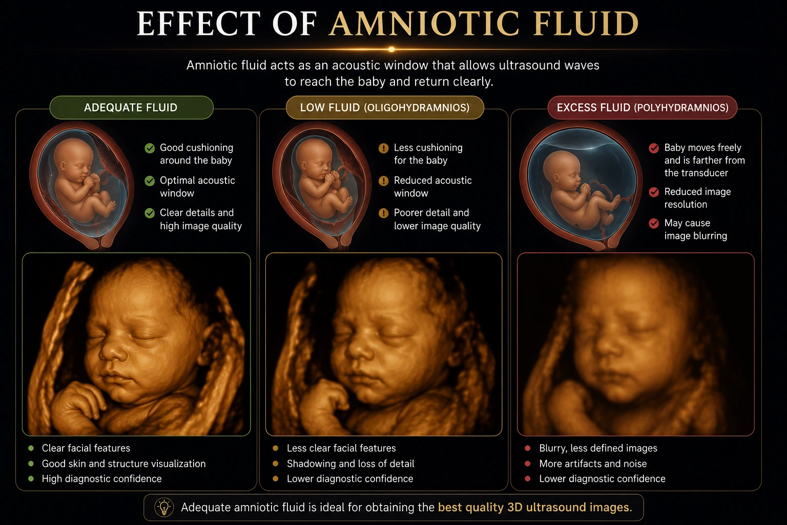 Effect of Amniotic Fluid on Ultrasound Imaging