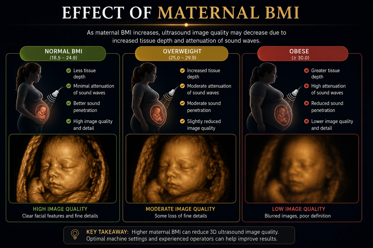 Effect of Maternal BMI on Ultrasound Quality